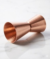 Jigger en cuivre de 30 à 60 ml, article de bar très vendu, mesureur de dose, verre à shot en cuivre, jigger en cuivre