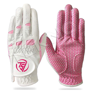 Gants de golf Meilleures ventes Dernier style Cabretta Cuir sur mesure Doux Hommes Femmes Golfeur Sports Golf Pro Gants - Product Image 6