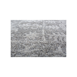 Tapis Imara en laine et viscose tufté à la main, gris et noir, motif médaillon, rectangulaire, rayé, pour la maison, le couloir, la chambre, le chevet, 3D Tra-13391 - Product Image 3
