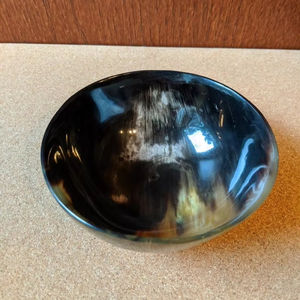 ชามสลัดควายฮอร์นธรรมชาติสำหรับรับประทานอาหารเสิร์ฟและตกแต่งบ้าน - Product Image 1