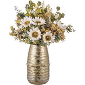 Vase à fleurs personnalisable en fonte d'aluminium finition mate, design côtier personnalisé, écologique, élégant, décoration pour la maison et le bureau - Product Image 4