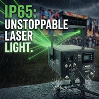 Laser RGB A3 10W IP65 avec contrôle par application pour spectacle laser de mariage et discothèque, idéal pour KTV et boîtes de nuit - Blanc Mariage