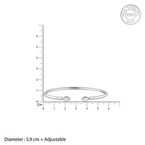 กำไลข้อมือเงิน925ออโรร่าเครื่องประดับกำไลเงินคลาสสิกเครื่องประดับข้อมือเก๋ไก๋เหมาะสำหรับงานเลี้ยงฉลองและทุกวัน - Product Image 3