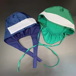 Gorros de mezclilla de algodón transpirable con protección principal Ropa de quirófano para cirujanos Enfermeras Profesionales médicos - Product Image 5