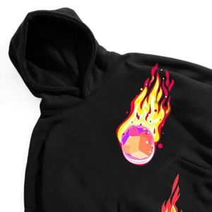 <b>Men's</b> Winter Hoodie Embossed Puff Printing Rhinestone Distress Customizable Colors/Logo 100% Cotton Fleece Breathable Design OEM - Product Image 2