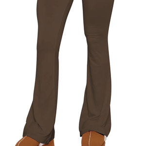 กางเกงแฟชั่นทรงขาบาน รุ่นใหม่มาแรงสำหรับผู้หญิง ขายดี ทรงสกินนี่ ขาบานสูง ผ้าโพลีเอสเตอร์ ไซส์พลัส ปี 2026 NURAK SPORTS - Product Image 5