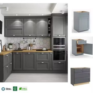 La meilleure qualité Meubles modulaires tout en bois de style européen en panneau stratifié Armoires de cuisine - Product Image 3