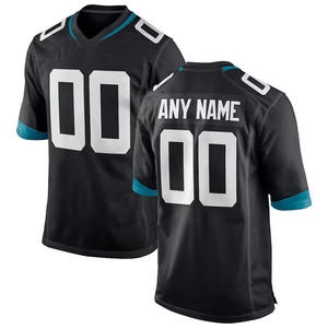 Groothandel Ademend Geprint Gestikt American Football Shirts Sets Uw Merk Gepersonaliseerd 2025 Nieuw Op Maat Jacksonville Sport - Product Image 2
