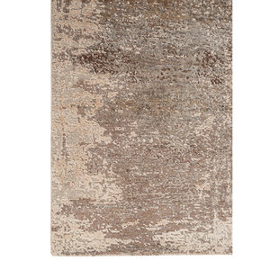 Tapis en laine et soie noué à la main Entropy Ivory AKWS-13064 (Cs-01) - Motif abstrait pour la maison et le salon, modèle rectangulaire pour couloir - Product Image 4