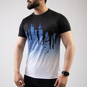 Customized Lightweight Summer Men's T-Shirts Knitted 100% Cotton Quick Dry Breathable <b>Short</b> <b>Sleeve</b> - Product Image 1