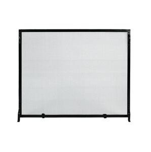 Pantalla de chimenea negra de hierro forjado, cubierta decorativa para chimenea, accesorios para el hogar, sala de estar interior, puerta de protección contra chispas - Product Image 1