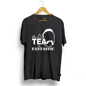 Custom printed the <b>tea</b> is fantastic hot selling polo t shirt oversized cheap shipping to india - Product Image 1