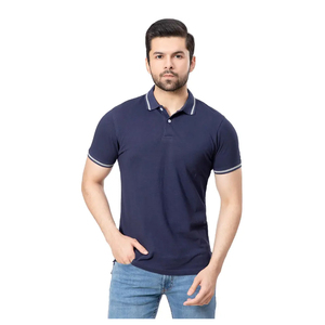 Alta calidad Tallaje grande Hombres 100% Algodón para Polos Diseño personalizado Sólido Golf Bordado Logo Tela de lona - Product Image 1