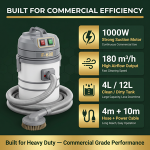 Aspiradora de Líquidos y Polvo 4 en 1 con Pulverizador de Espuma, Cepillo y Succión para Limpieza de Alfombras, Sofás y Tapicería de Coche - Product Image 4