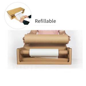 Recyclable Biodegradable Honeycomb Kraft <b>Paper</b> <b>Roll</b> Wood Material Protective Film with Dispenser for Packaging & Shipping - Product Image 5