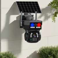 Cámara de Seguridad para Granjas Solares, Tarjeta SIM 4G, PTZ Inalámbrica, Larga Duración en Espera, Audio Bidireccional para Exteriores, Clasificación IP66, Almacenamiento en Tarjeta SD