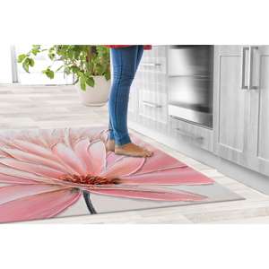 Tapis imprimé : Tapis à fleurs roses, Tapis de luxe, Tapis roses, Tapis botanique, Tapis en chenille - Product Image 5