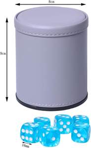 ชุดลูกเต๋าหนัง10ลูกเต๋าสำหรับปาร์ตี้และเกมผับบาร์ซ้อนกันเป็นของขวัญ - Product Image 4