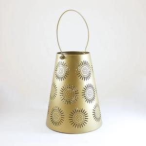 Linternas colgantes de vela de cuerpo de Metal de Color dorado de último diseño con Color personalizado para decoración de boda los tamaños de 12x6 pulgadas - Product Image 4