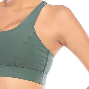 Latest Design Womens Sports Bra Mesh <b>Fabric</b> Sports Wear Custom Made Lady Sports Bra - Product Image 4