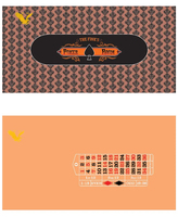 YH Tapis de table de poker personnalisé Impression en caoutchouc Casino 3 cartes Blackjack Baccarat Texas Roulette Mat Poker Layout