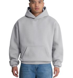 Sweat-shirts streetwear de haute qualité avec logo personnalisé, 100% coton molletonné, épais, lourds, à capuche, surdimensionnés, pour hommes, ODM - Product Image 1