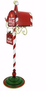 Giáng sinh tùy chỉnh Xmas phong cách thiết kế cổ điển Hộp Thư bưu kiện ngoài trời thép mạ kẽm hộp quà tặng màu bài hộp OEM - Product Image 5