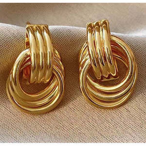 ต่างหูแบบติดหู Abbott สำหรับทุกเพศ ขนาด 25 มม. สีทอง น้ำหนัก 35 กรัม ผลิตจากโลหะผสมสังกะสี เหมาะสำหรับโอกาสอื่นๆ รูปทรงอื่นๆ - Product Image 6