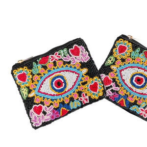 Monedero de Monedas con Diseño de Pez, Hecho a Mano, de Última Moda, Estilo Lujoso, con Cuentas, Moderno y Elegante, de la India - Product Image 1