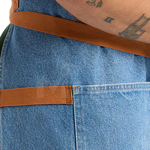 Delantal de Trabajo de Algodón al por Mayor 2023, Delantal Resistente, Lavable, Impermeable, Transpirable, con Bolsillo para Herramientas, Logotipo Personalizado - Product Image 6