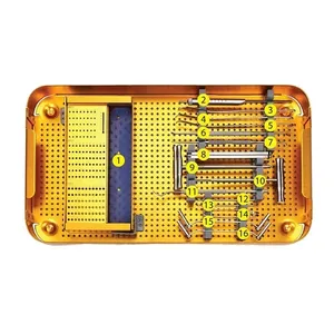 Juego de Instrumentos para Microplacas Ortopédicas de Titanio y Acero, Kit de Herramientas Quirúrgicas Manuales Reutilizables para Cirugía de Trauma - Product Image 4