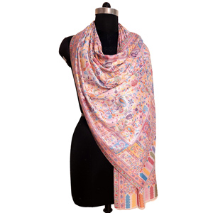 Premium Quality Modal Silk Kani Woven Handmade Traditional <b>Scarves</b> Shawls Stoles Soft Intricate Design at Low Price for Winter - Product Image 1