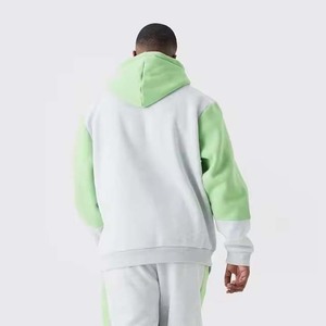 Chándales de hombre de dos piezas de tela de terciopelo informal de manga larga de secado rápido Color y tamaño personalizados Chándales de hombre transpirables OEM - Product Image 2