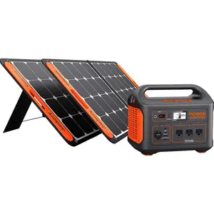 Centrale électrique portable avec kit de 2 panneaux solaires 1000W AC Inverter (2000W Surge) 23% Efficacité de conversion des panneaux solaires