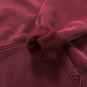 Sweat-shirt à capuche pour homme, couleur unie, coton, molleton français, coupe décontractée, vêtements d'automne - Product Image 2