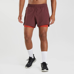 Men's Breathable and Lightweight 2 in 1 Running and Gym Training <b>Shorts</b> Quick Dry Athletic Design with <b>Towel</b> Loop for Adults - Product Image 6