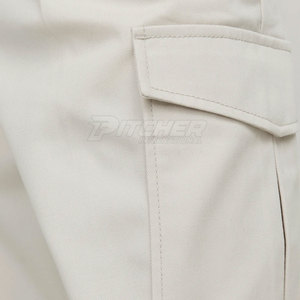 Pantalon Cargo Décontracté de Grande Taille pour Hommes, Taille Moyenne, Léger, Respirant, Écologique, 100% Coton, Vêtements d'Entraînement en Plein Air - Product Image 5