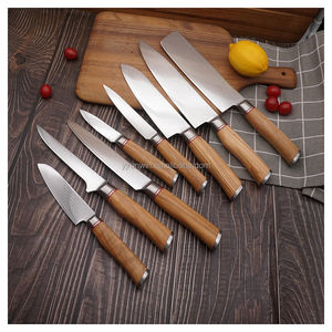 Cuchillo Santoku Japonés de 7 Pulgadas, 67 Capas de Acero de Damasco, Mango de Madera Ecológico, Cuchillo de Cocina Profesional Afilado - Product Image 6