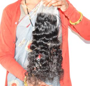 Fermeture de cheveux humains indiens de haute qualité, trame brute non transformée bouclée, donneur unique, vague profonde lâche, meilleure qualité naturelle pour la vente en ligne - Product Image 5