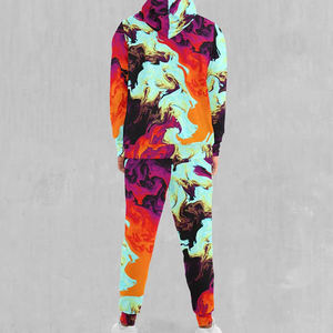 Chándales Deportivos para Hombre de Alta Calidad, Ligeros, Transpirables, de Secado Rápido, con Capucha y Cierre de Cordón, Tallas Grandes, 300g Poliéster/Nailon - Product Image 3