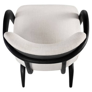 Modern Minimalist Indoor Teak <b>Wood</b> Frame <b>Arm</b> <b>Chair</b> with High Density Foam for Residential Furniture Wholesale Manufacturer - Product Image 6