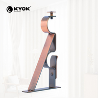 Supports muraux en métal KYOK en forme de U, design moderne, finition noir, or, argent, bronze