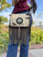 Sac à main femme daim cuir frange cheveux sur cache sac à main élégant cuir Boho Vintage frange gland sacs