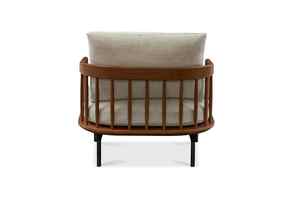 Modern Velvet Arm <b>Lounge</b> <b>Chair</b> with Wood Frame Fabric <b>for</b> <b>Living</b> <b>Room</b> or Hotel Use - Product Image 4