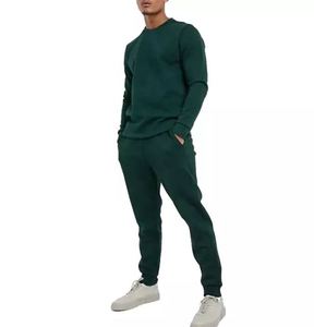 Survêtement de sport pour homme, marque vierge, logo personnalisé, ensemble deux pièces d'entraînement et de jogging - Product Image 4