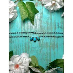 Collier Peggy Skeets Kingman en turquoise et argent sterling, cadeau pour toutes les occasions - Product Image 2