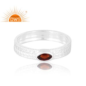 แหวนพลอยโกเมนธรรมชาติดีไซน์ใหม่สำหรับเป็นของขวัญสำหรับผู้หญิงสำหรับผู้หญิง - Product Image 3