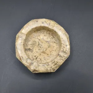 Cenicero Moderno de Mármol Fósil Resistente al Fuego para Fumar, Piedra Hecha a Mano para Villa, Hotel, Cocina, Comedor - Product Image 3