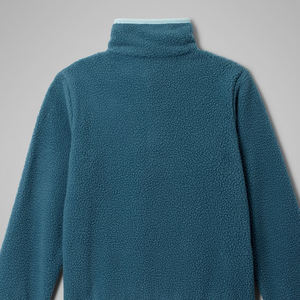 Solid Color Sweatshirt Fleece Material Button Closure Stand Collar Casual Wear Design With Customized Logo Design OEM Service - Product Image 5