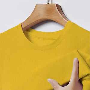 Camiseta 100% de algodón de alta calidad para hombre, camiseta informal de manga corta con patrón sólido, camiseta bordada con estampado transpirable de talla grande - Product Image 4